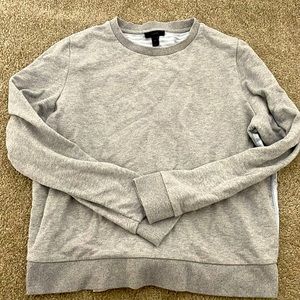 J. Crew mixed material sweatshirt